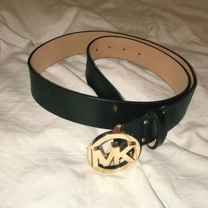Michael Kors black and gold belt